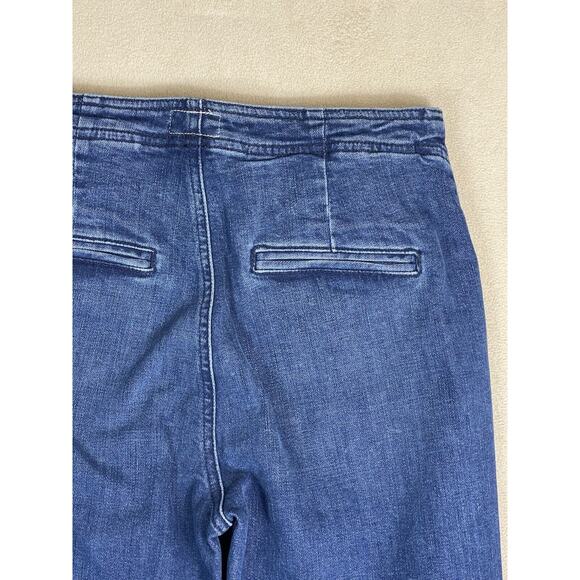 Mother Jeans Womens 28 Blue Sailor Tripper Flared High Rise Side Button Fly - Picture 13 of 15